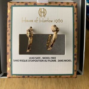 Harlow Gold Textured Hoop Earrings